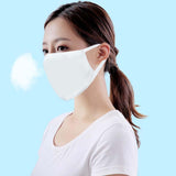 30 Pack | 3 Ply White Cotton Face Mask, Reusable Fabric Masks With Soft Ear Loops