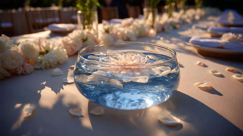 Floating flower bowl centerpiece