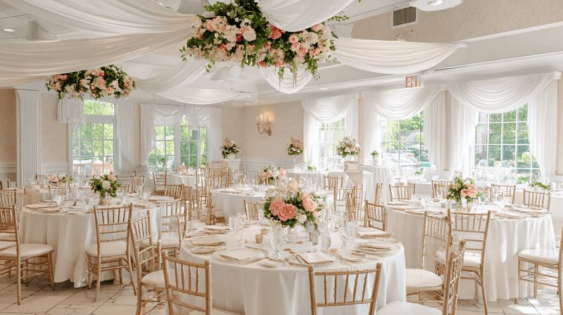 Floor to Ceiling Wedding Decors