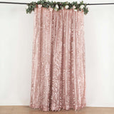 8ftx8ft Dusty Rose 3D Leaf Petal Taffeta Fabric Photography Backdrop Drape, Event Curtain Panel