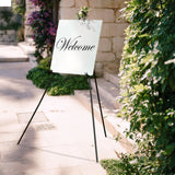 65inch Heavy Duty Black Metal Easel Stand - Portable and Adjustable Tripod for Wedding Signs