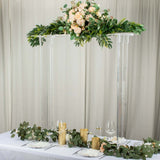 40inch Tall Clear Acrylic Rectangular Flower Frame Table Display Stand