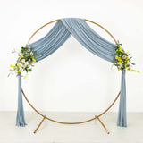 Dusty Blue 4-Way Stretch Spandex Photography Backdrop Curtain with Rod Pockets, Drapery Panel