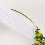 White 4-Way Stretch Spandex Photography Backdrop Curtain with Rod Pockets, Drapery Panel - 5ftx18ft