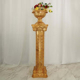 4 Pack | 40inch Tall Gold PVC Venetian Artistic Roman Inspired Pedestal Column Plant Stand