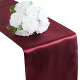 12"x108" Burgundy Satin Table Runner