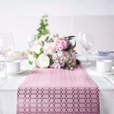 Glamorous Honeycomb Print Table Runner, Disposable Paper Table Runner with Geometric Design