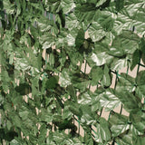 12 Pack Dark Green Artificial Ivy Hedge Privacy Screen Fence Wall Panel, Faux Leaf Greenery Backdrop