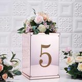 8inch Gold Decorative Rhinestone Number Stickers DIY Crafts - 5