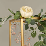 48inch Tall Gold Adjustable Over The Table Metal Flower Arch Frame Stand