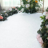 3ftx50ft White Glitter Wedding Aisle Runner Non-Woven Red Carpet Runner Hollywood, Glam Parties