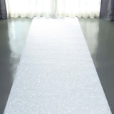 3ftx50ft White Glitter Wedding Aisle Runner Non-Woven Red Carpet Runner Hollywood, Glam Parties