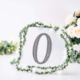 8 inch Black Decorative Rhinestone Alphabet Letter Stickers DIY Crafts - O