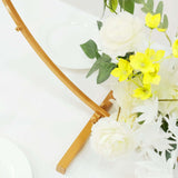 32Inch Gold Round Hoop Wedding Centerpiece, Self Standing Table Floral Wreath Frame