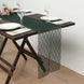 12Inchx108Inch Hunter Emerald Green Floral Lace Table Runner