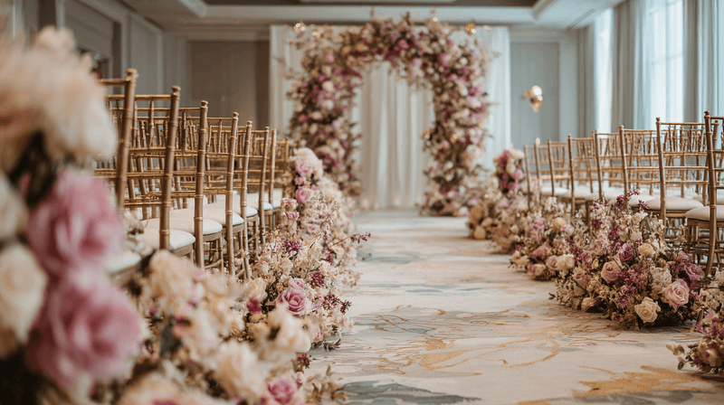 Floral Runway Wedding Trends