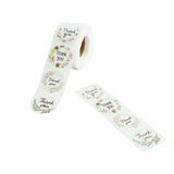 500pcs|1.5inch Round Thank You Stickers Roll With Assorted Floral Designs, DIY Envelope Seal Labels