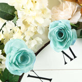 6ft | Aqua/Turquoise Artificial Silk Rose Hanging Flower Garland Vine