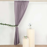 2 Pack Violet Amethyst Polyester Event Curtain Drapes, 10ftx8ft Backdrop Event Panels Rod Pockets