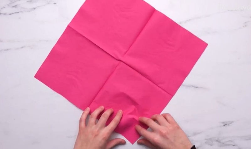 Napkin Folds for Wedding Receptions- flower fold napkin