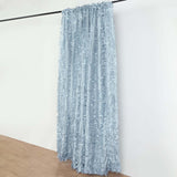 8ftx8ft Dusty Blue 3D Leaf Petal Taffeta Fabric Event Curtain Drapery, Photo Backdrop Panel 
