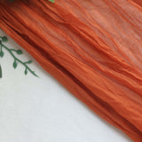 10ft Terracotta (Rust) Gauze Cheesecloth Boho Table Runner