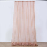 10ftx30ft Dusty Rose Sheer Ceiling Drape Curtain Panels Durable Flame Resistant Fabric