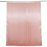 8ftx10ft Dusty Rose Satin Formal Event Backdrop Drape, Window Curtain Panel