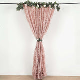 8ftx8ft Dusty Rose 3D Leaf Petal Taffeta Fabric Photography Backdrop Drape, Event Curtain Panel