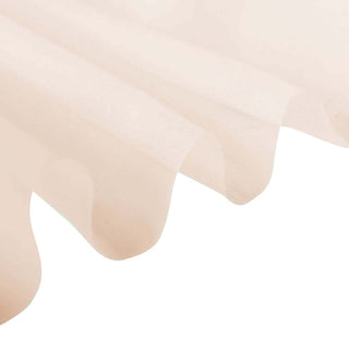 Create an Enchanting Atmosphere: Premium Nude Chiffon Ceiling Drapery