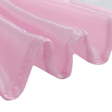 90x132Inch Pink Satin Seamless Rectangular Tablecloth