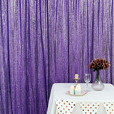 8ftx8ft Purple Sequin Event Background Drape, Photo Backdrop Curtain Panel