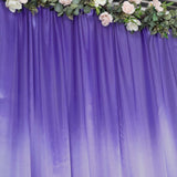 8ftx10ft Purple Satin Formal Event Backdrop Drape, Window Curtain Panel