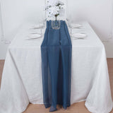 6 FT | Navy Blue Premium Chiffon Table Runner