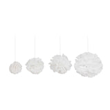 6 Pack 6inch White Tissue Paper Pom Poms Flower Balls, Ceiling Wall Hanging Decorations