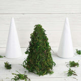 24 Pack | 6inch White Styrofoam Cone, Foam Cone For DIY Crafts