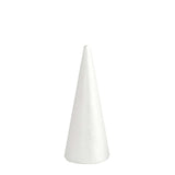 24 Pack | 6inch White Styrofoam Cone, Foam Cone For DIY Crafts