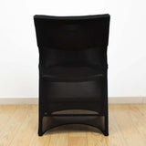 Black Stretch Spandex Lifetime Folding Chair Cover