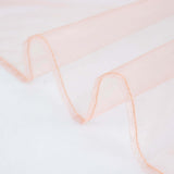 10 Pack | Dusty Rose Sheer Organza Decorative Dinner Table Napkins - 23x23inch