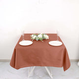 Terracotta (Rust) Polyester Square Tablecloth 54"x54"