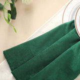 5 Pack | Hunter Emerald Green Premium Sheen Finish Velvet Cloth Dinner Napkins