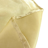 60"x126" Champagne Satin Rectangular Tablecloth