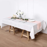 50inch x108inch White Airlaid Paper Tablecloth, Soft Linen-Feel Disposable Rectangle Tablecloth