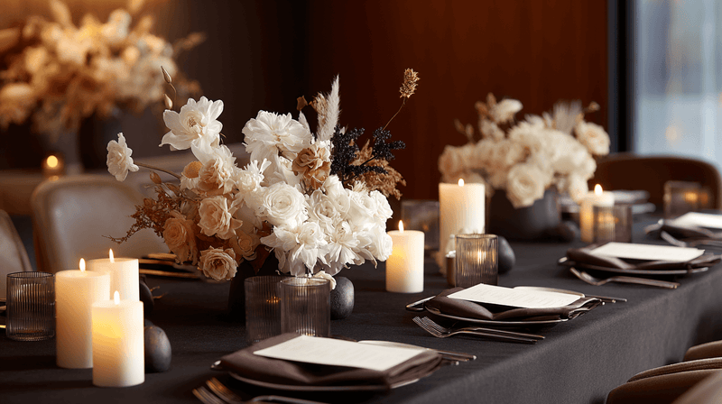 Formal Dinner Table Decoration