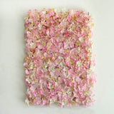 11 Sq ft. | Pink / Cream UV Protected Hydrangea Flower Wall Mat Backdrop