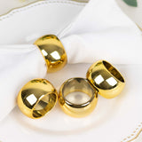 Pack of 4 | Gold Acrylic Napkin Rings