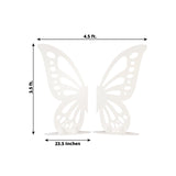 4ft White Wooden Butterfly Wings Photo Background Party Prop, Large Self-Standing Butterfly Backdrop