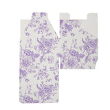 25 Pack Party Favors Boxes in French Toile Pattern, Matte Lavender and White Candy Gift Boxes