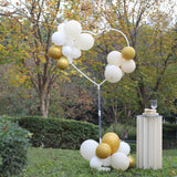 2 Pack White Heart Shaped Plastic Balloon Holder Column, 5ft Balloon Arch Stand Kit