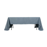 60x126inch Dusty Blue Seamless Premium Polyester Rectangular Tablecloth - 220GSM